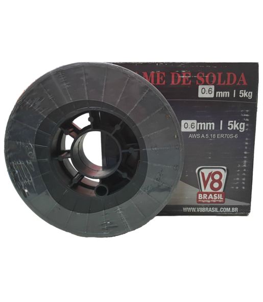 ARAME MIG-MAG ER70S-6 Ø 0,6 MM V8 (5KG)