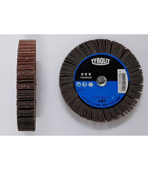 RODA DE LIXA PG 115 X 20 X M14 G 80 TYROLIT PREMIU
