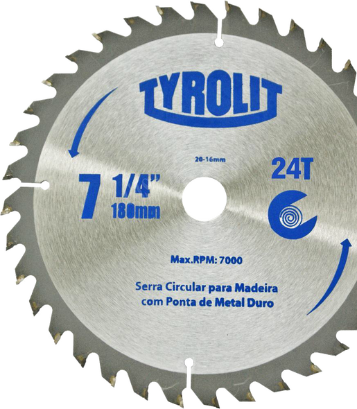 SERRA DE WIDEA PARA MADEIRA 7. 1/4